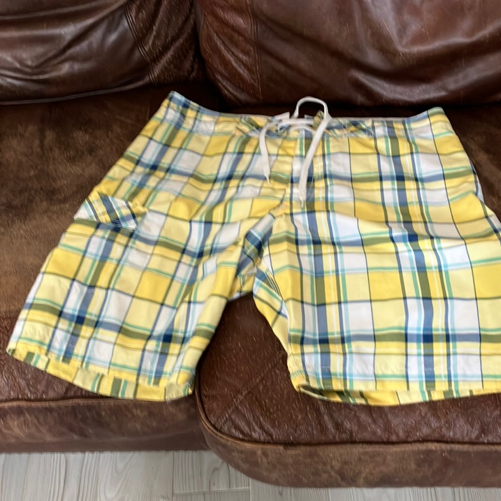 Yellow swim trunks, Old Navy